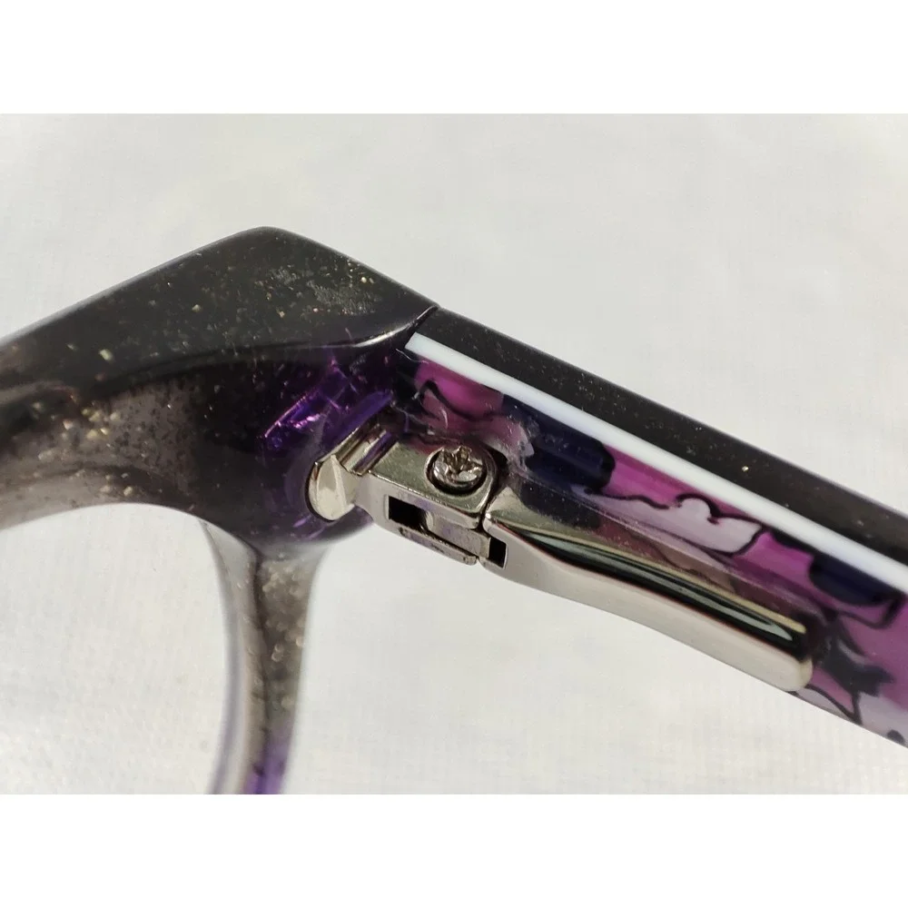 Vera Bradley‎ Emilia Eyeglasses Frames Regal Rosette Purple Glitter 47-15-125